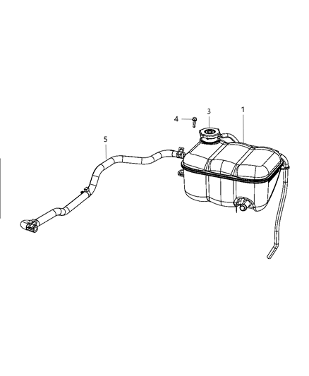 Bottle Pressurized Coolant Diagram for 5030626AB