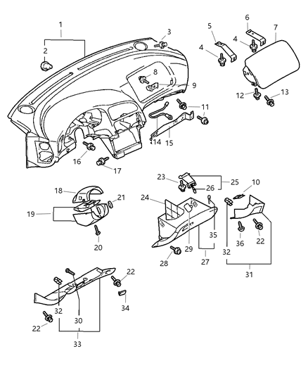 1992 Dodge D150 Bolt, Front Bumper (Washer Assembled, Black, 6X25) Diagram for MS240157