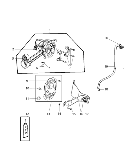 1996 Dodge Grand Caravan Plug Drain Diagram for 5066054AA