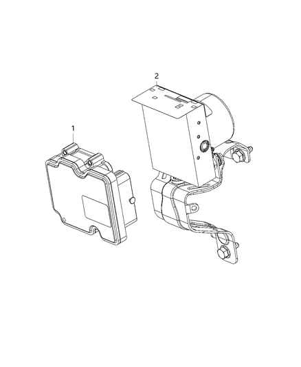 2007 Jeep Commander Module Anti-Lock Brake System Diagram for 68472374AA