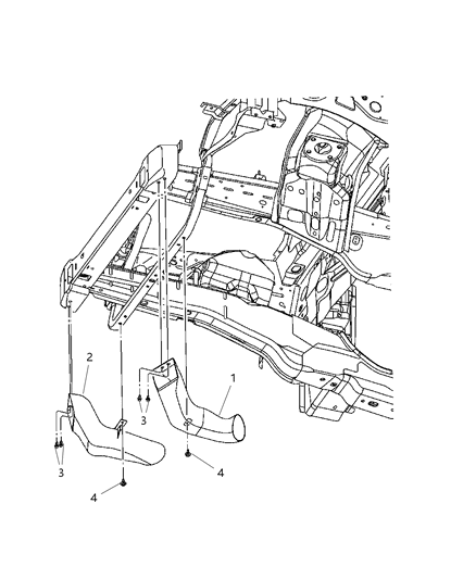 2022 Jeep Grand Cherokee L Air Duct Brake Cooling Right Diagram for 5029992AB