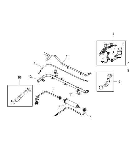 Cap Fuel Filler Diagram for 68339342AA