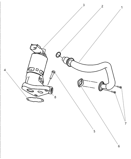 1996 Chrysler Sebring Valve EGR Diagram for 53034194AB