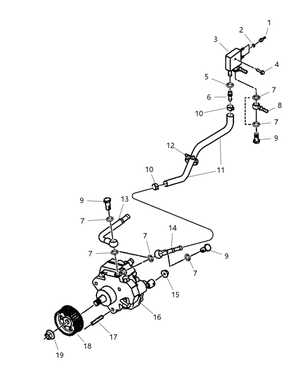 Clip Spill Return Pipe Diagram for 4728184