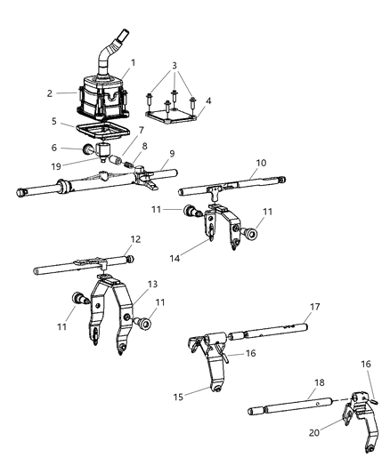 2005 Dodge Ram 1500 Pin Diagram for 5143874AA
