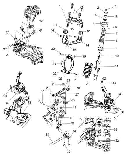 1996 Dodge Grand Caravan Arm Control Diagram for 4764500AD