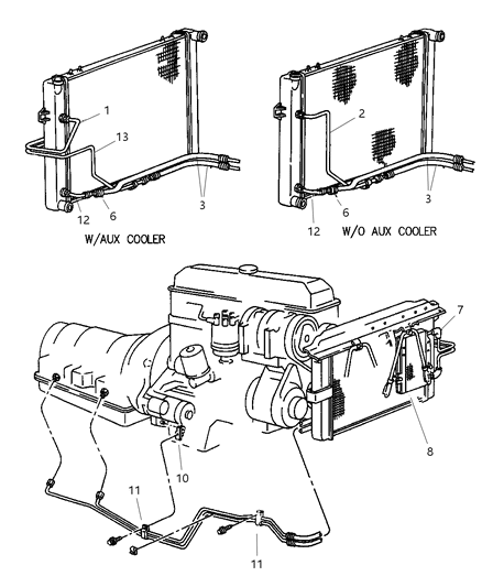 Hose And Valve Transmission Repair Diagram for 5066448AA