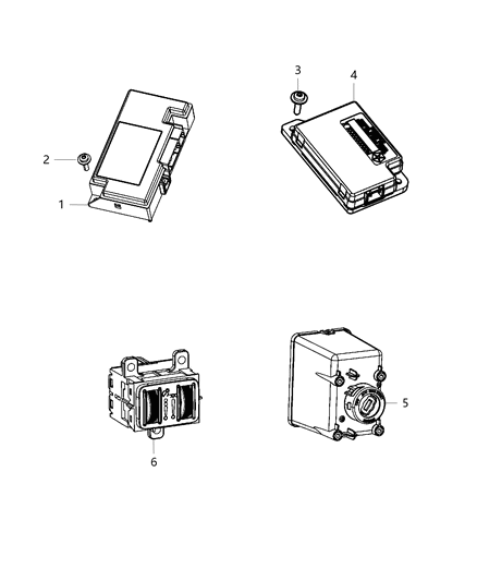 Module Telematics Diagram for 5091908AC