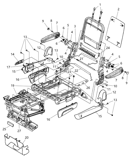 Latch Cupholder Diagram for 1CK431D5AA