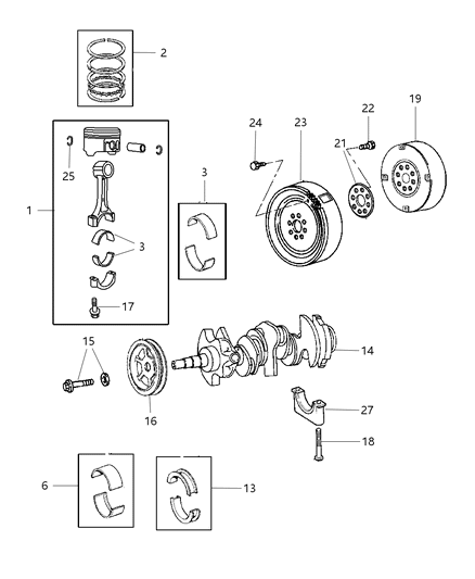 1996 Chrysler Town & Country Converter Package Torque Diagram for R4736830AA