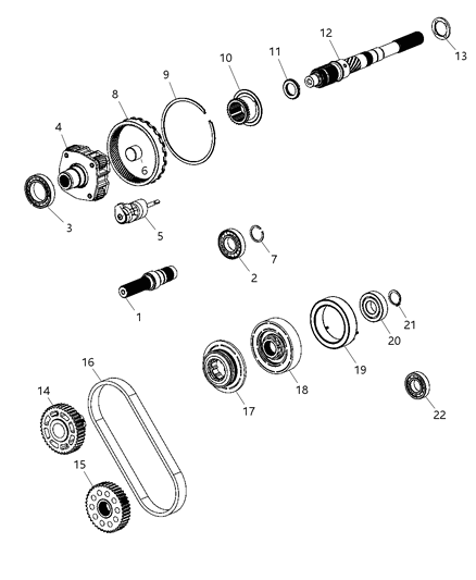 2009 Jeep Liberty Clutch Kit Transfer Case Diagram for 68145991AA