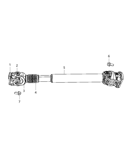 Shaft Drive Front Diagram for 52123326AB