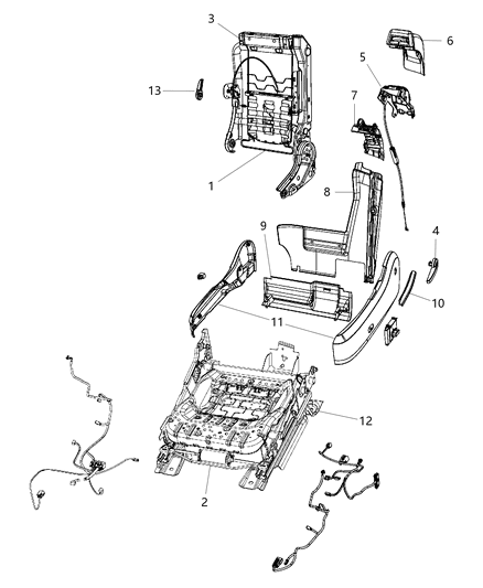 Shield Seat Cushion Diagram for 1HL971DVAD