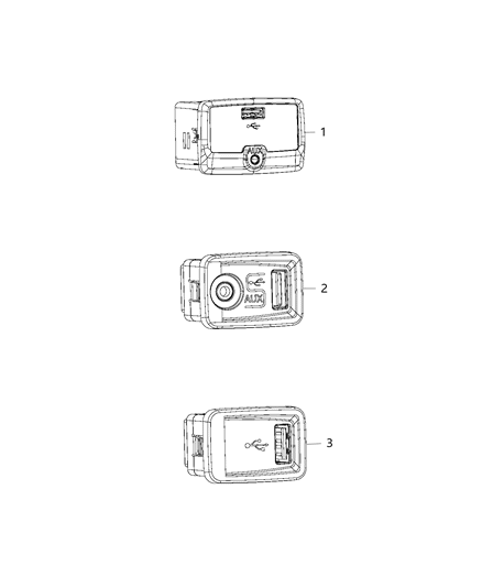 USB Portion Media Hub Diagram for 1ZP62LXHAA