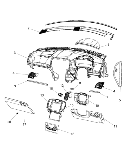 2002 Dodge Ram 2500 Clock Diagram for 56054550AA