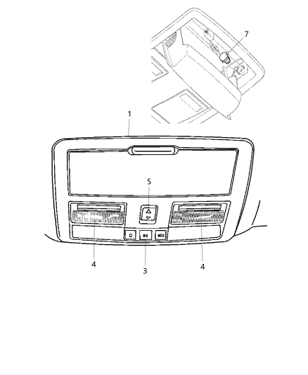 Console Overhead Diagram for 1AR301W1AA