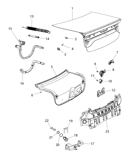 Panel Deck Opening Lower Diagram for 68217408AC