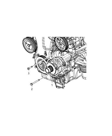 1999 Chrysler Town & Country Generator Engine Diagram for 4801490AA