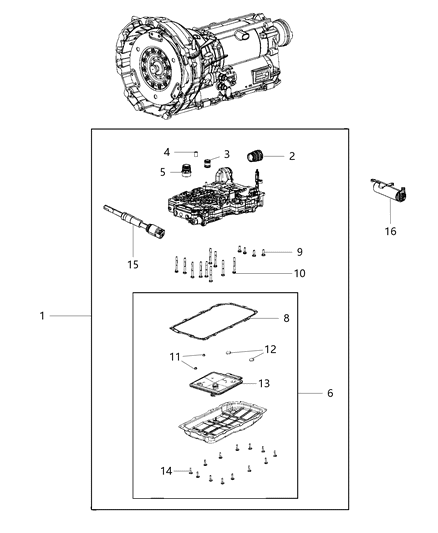 Screw Torx Head M6X1.00X20.00 Diagram for 6510066AA
