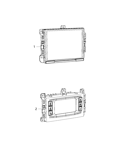 2003 Dodge Ram 3500 Van Radio Multi Media Diagram for 68294627AB