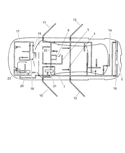 1987 Dodge Diplomat Harness Jumper Diagram for 4759801AC