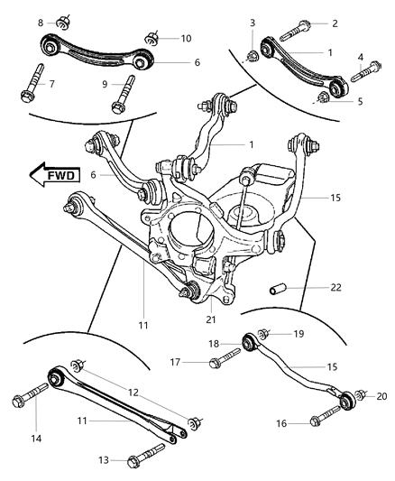 Link Assembly Compression Diagram for 5180480AA
