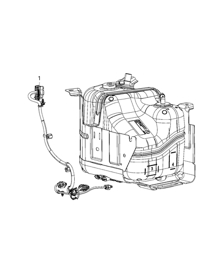 2020 Jeep Compass Wiring Jumper Pickup Bed Diagram for 68409264AA