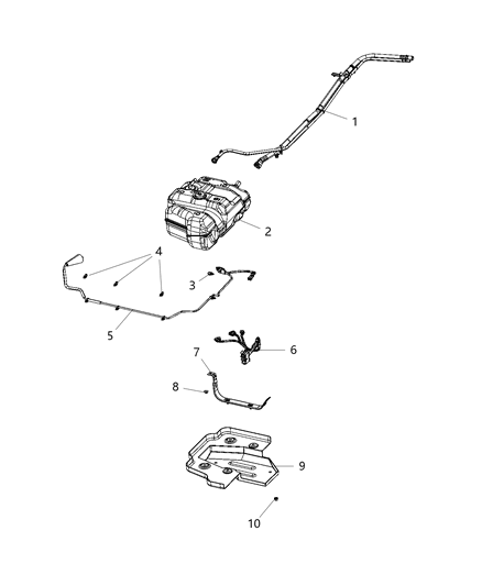 Tank Diesel Exhaust Fluid Diagram for 52029974AA