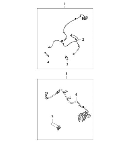 Cord Engine Block Heater Diagram for 68141573AD