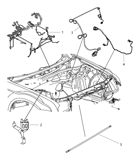 Wiring Headlamp To Dash Diagram for 68065208AB