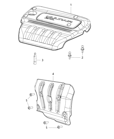 Cover Engine Diagram for 4627875AC
