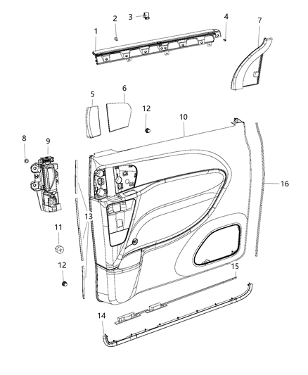 Hook Window Shade Diagram for 5XR76DX9AA
