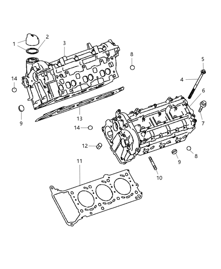 2022 Jeep Grand Cherokee L Bolt [8 Per Cylinder Head] Diagram for 5175446AA