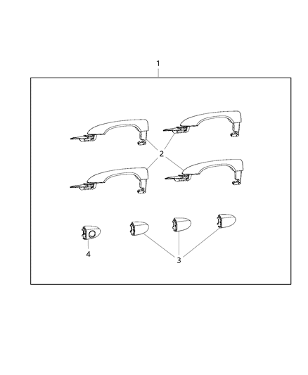 Decoration Kit Bodyside Diagram for 82213129AB