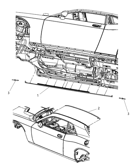 Cladding Front Door Diagram for 5028799AE