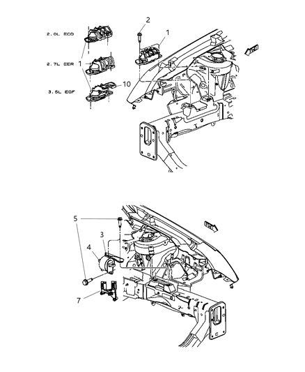 Bushing Isolator Diagram for 5085071AB