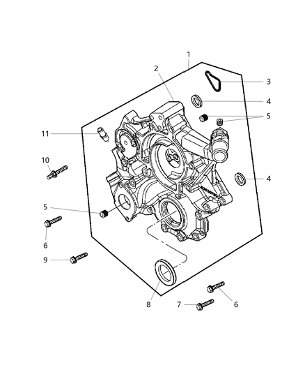 Cover Kit Timing See Notes Diagram for 5134142AC