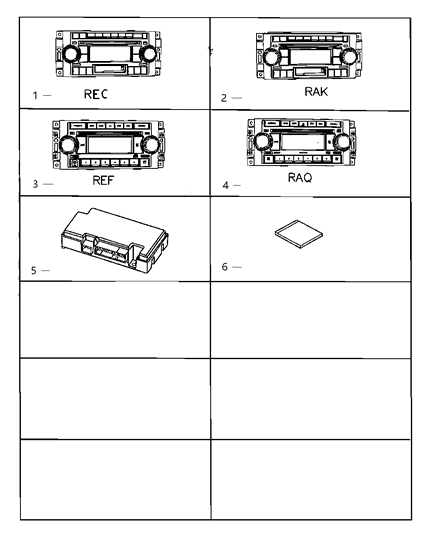 Radio AM/FM With CD And Equalizer Diagram for 5091175AD
