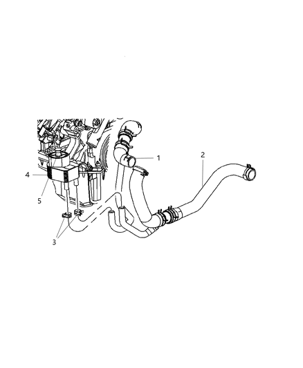 Cooler Engine Oil Diagram for 5037523AA