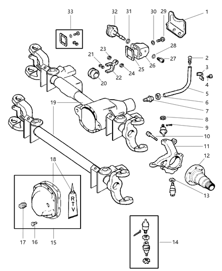 Bolt Hub Diagram for 5015125AA