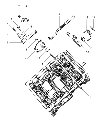 1988 Chrysler New Yorker Pawl Parking Sprag Diagram for 68037803AA