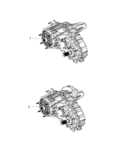 1993 Dodge Ramcharger Lubricant Transfer Case Quart BW 44-40 Diagram for 68049954AA