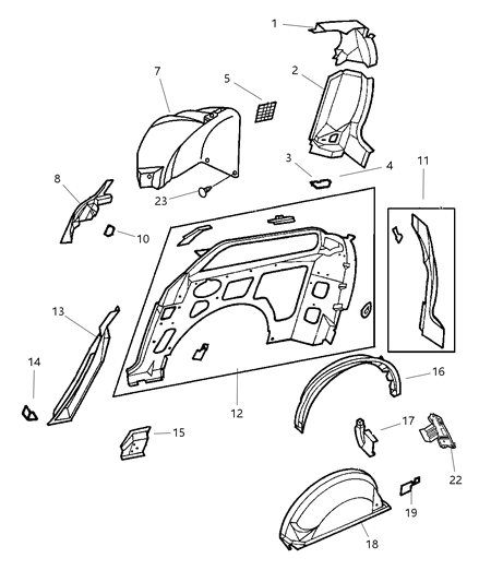 Trough Package Diagram for 5018517AC