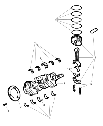 2020 Dodge Durango Crankshaft Diagram for 4777864AF