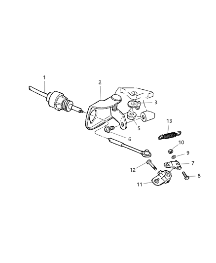 Lever Manual Control Diagram for 52107678AB