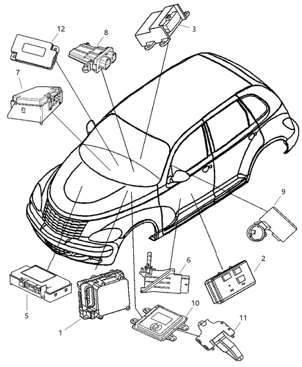 Module Occupant Restraint Diagram for 4714682AD