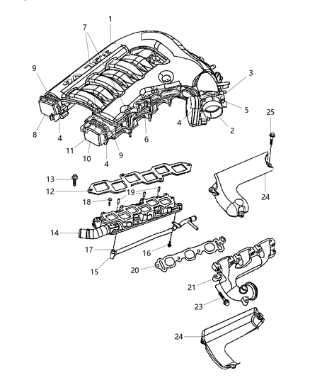 Sensor Map Diagram for 5149091AA