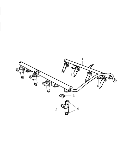 Fuel Rail Diagram for 53032903AD