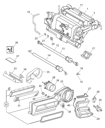 2023 Ram ProMaster 2500 Resistor Blower Motor Diagram for 5103766AA