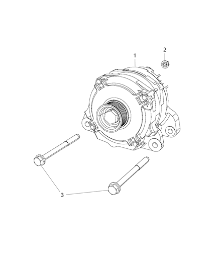 Generator Engine Diagram for 68422277AA